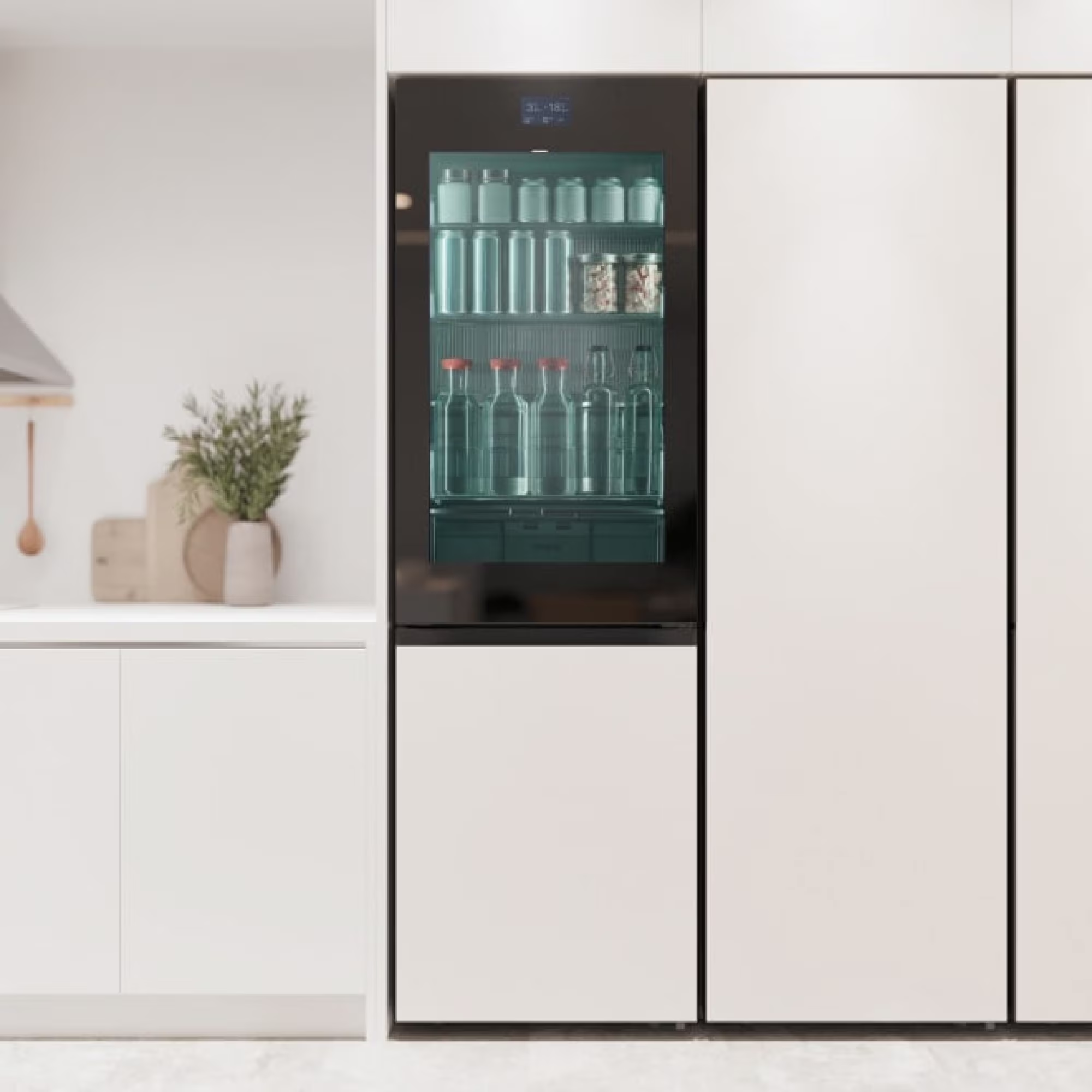 LG 모던엣지 냉장고 오브제컬렉션 노크온