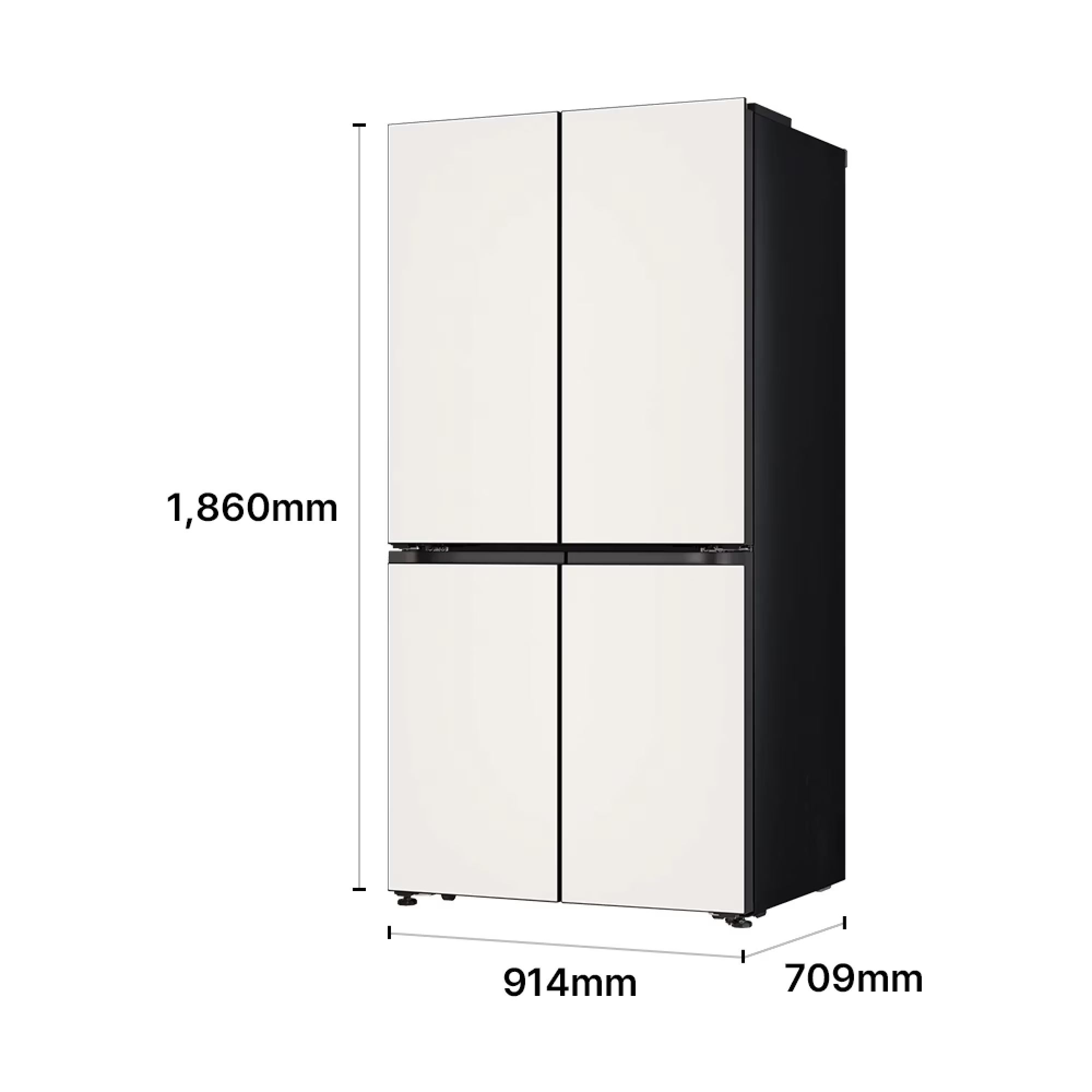 LG 디오스 AI 오브제컬렉션 냉장고 Fit & Max 650L 2등급