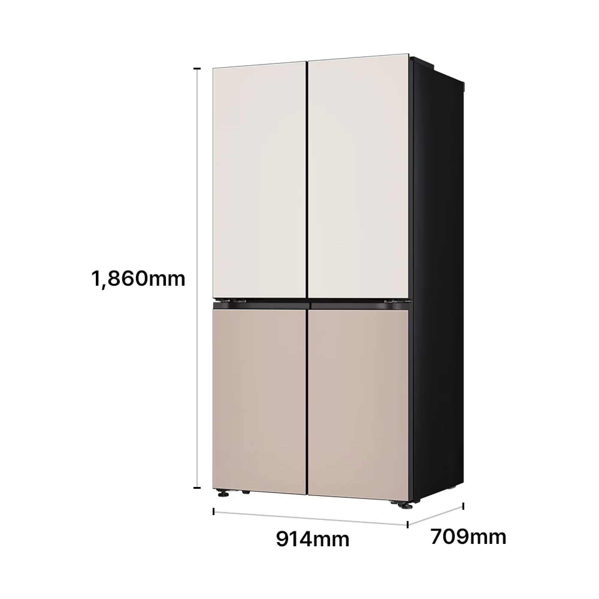 LG 디오스 AI 오브제컬렉션 냉장고 Fit & Max 650L 2등급