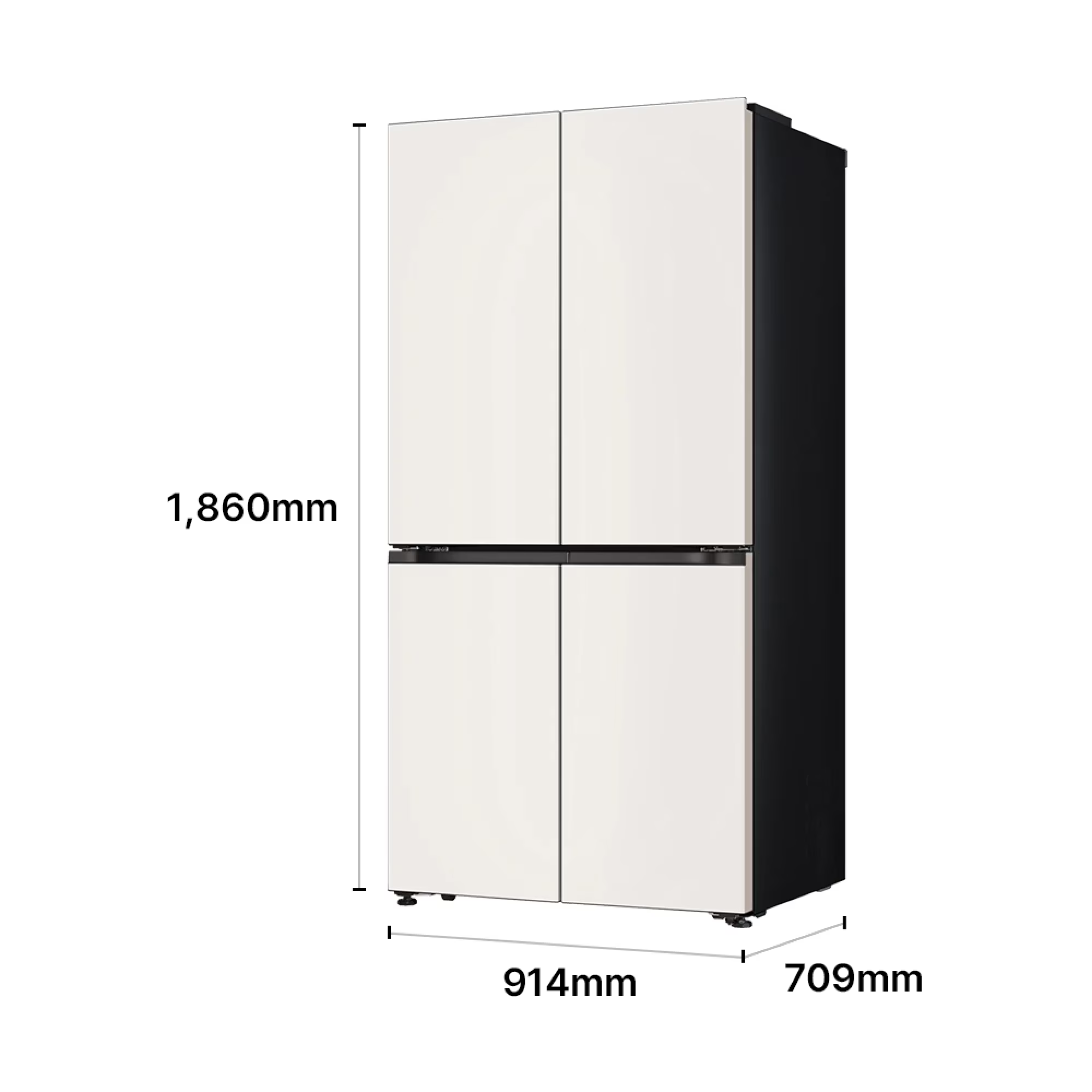 LG 디오스 AI 오브제컬렉션 냉장고 Fit & Max 650L 2등급