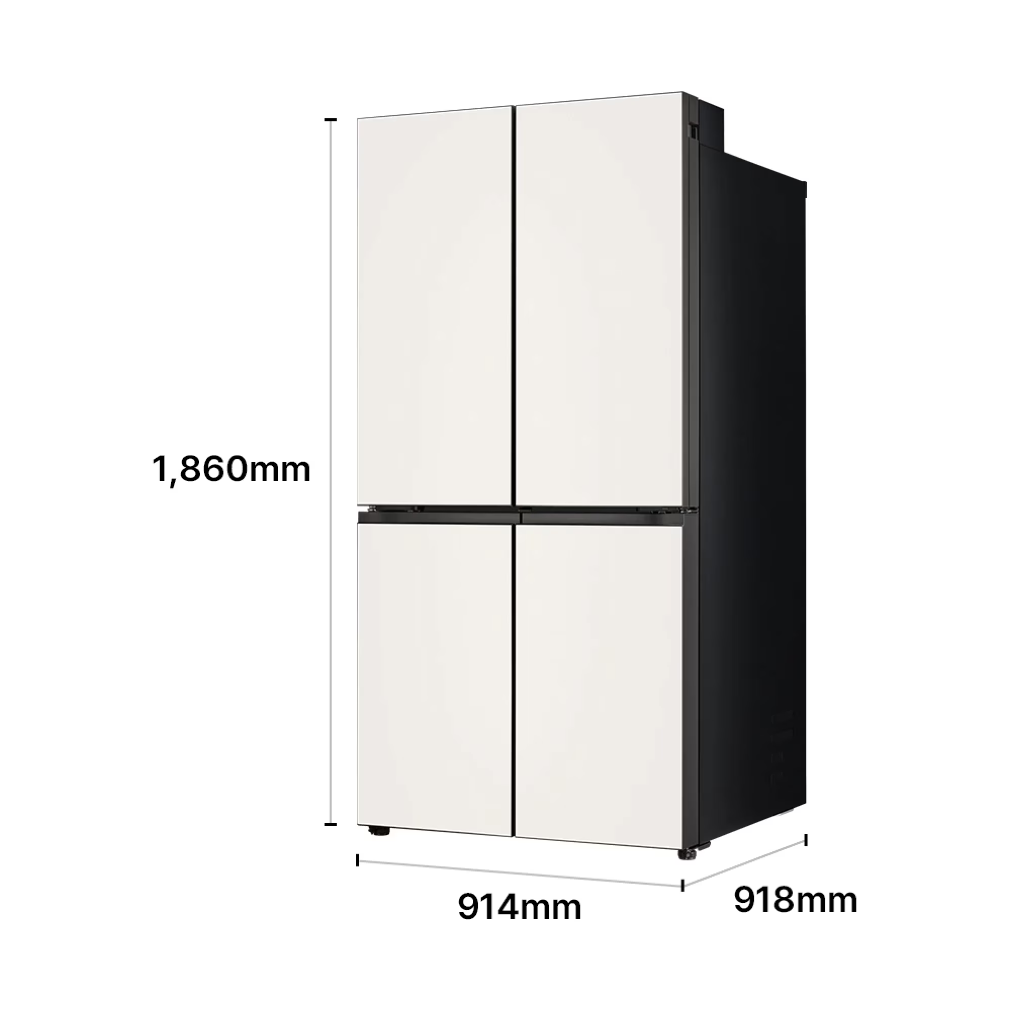 LG 디오스 AI 오브제컬렉션 STEM 베이직 냉장고 (매직스페이스) 860L 1등급