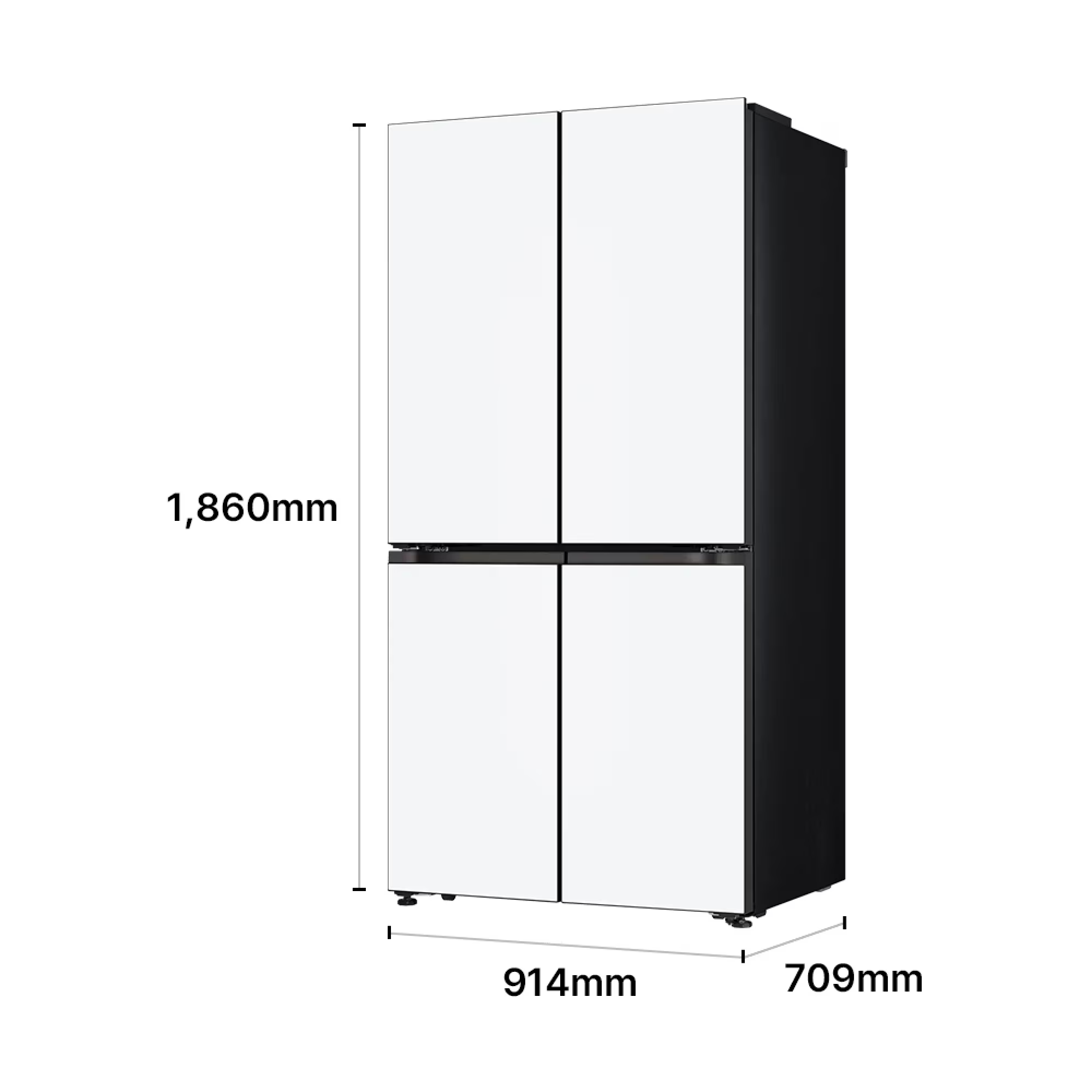 LG 디오스 AI 오브제컬렉션 STEM 베이직 냉장고 Fit & Max 635L 1등급